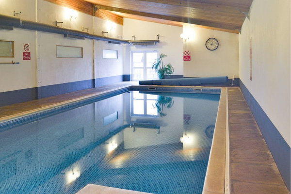 Swift Cottage Devon About communal areas indoor heated swimming pool